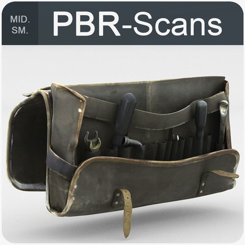 Open Satchel Middle SM 3D model