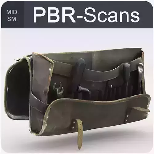 Open Satchel Middle SM 3D model