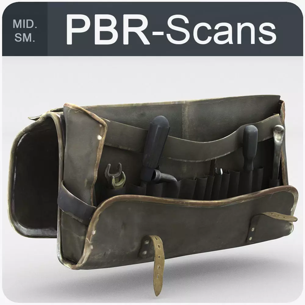 Open Satchel Middle SM 3D model_0