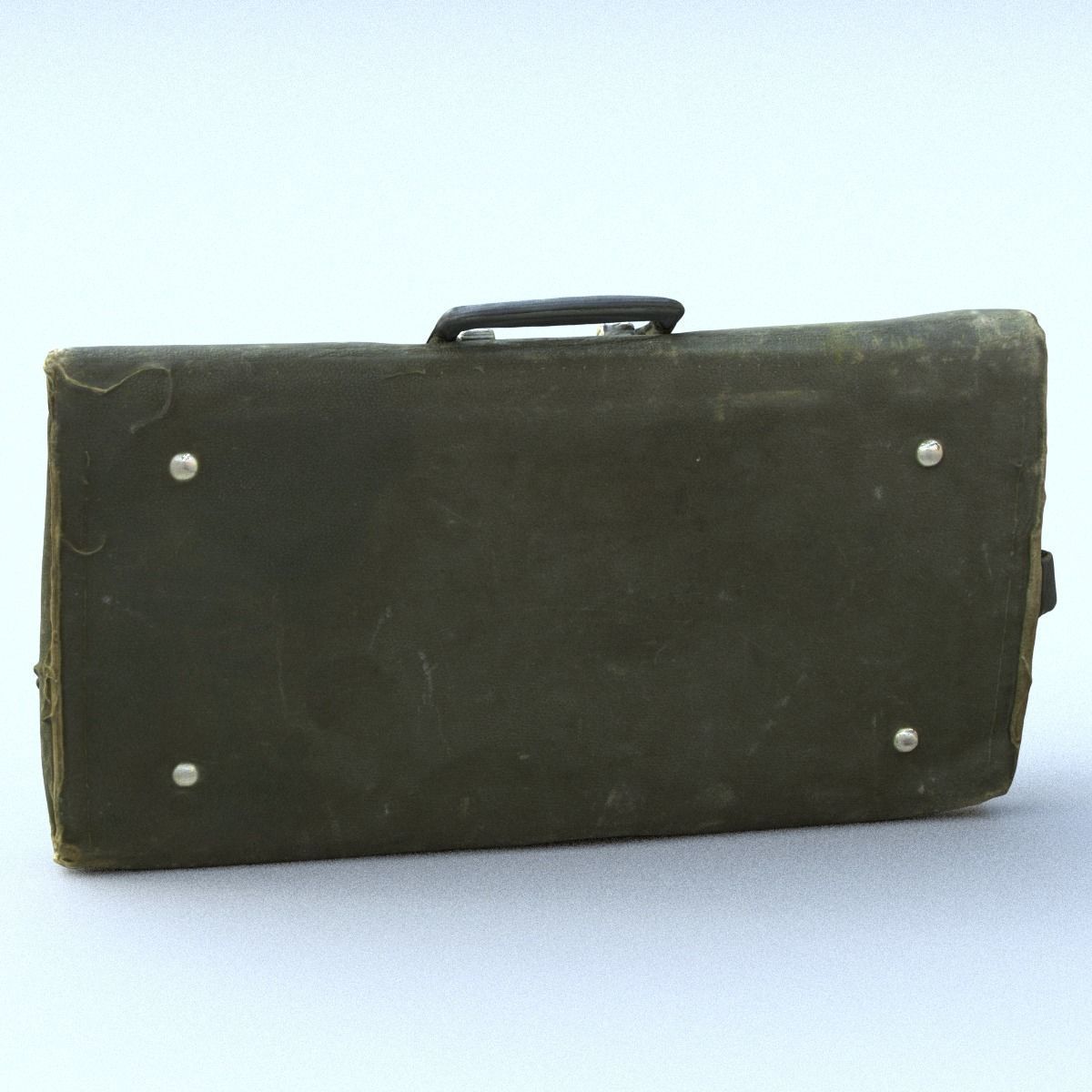 Satchel High Poly metal wallet 3D model_6