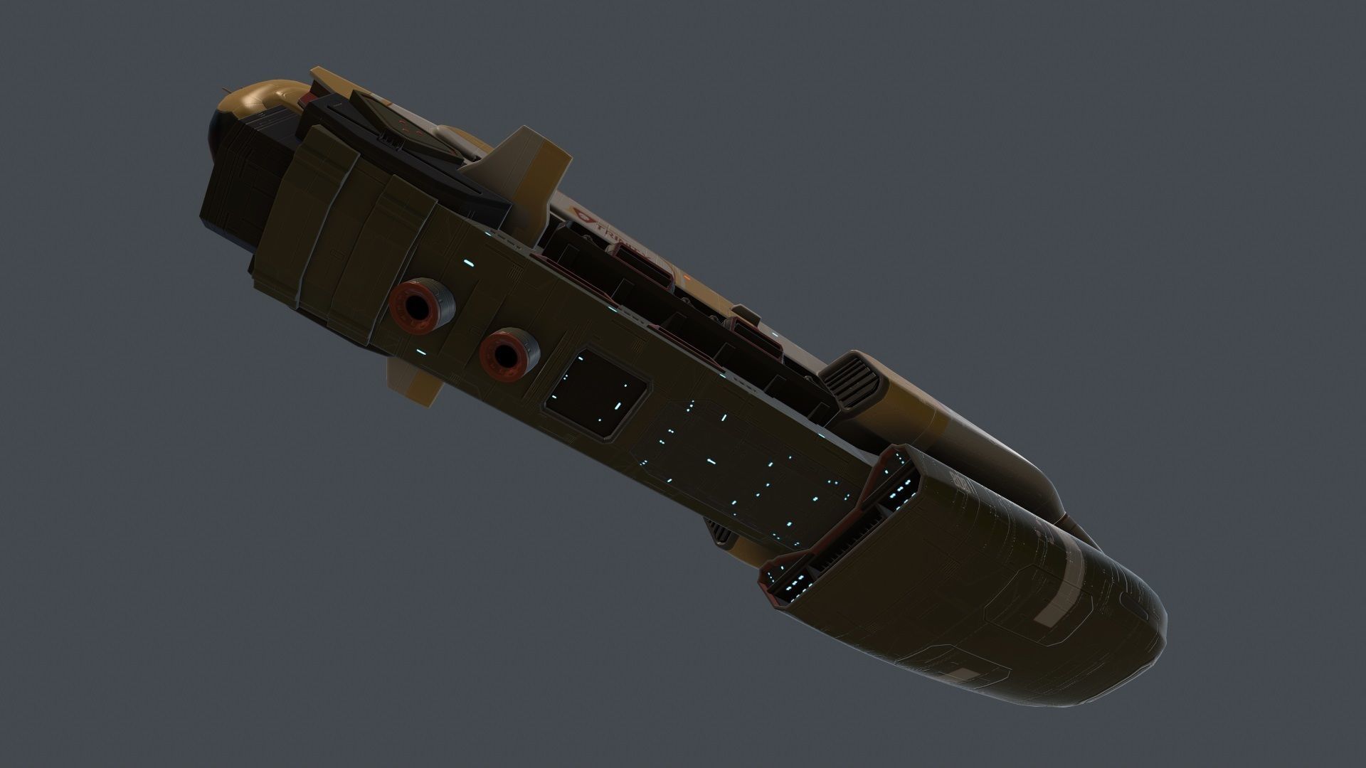 Trinity Ship Low-poly 3D model_3