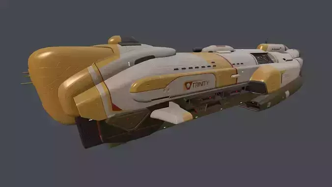 Trinity Ship Low-poly 3D model