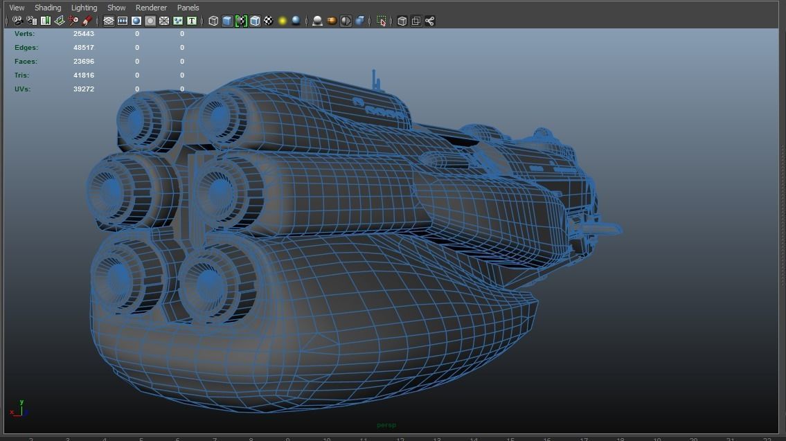 Trinity Ship Low-poly 3D model_10