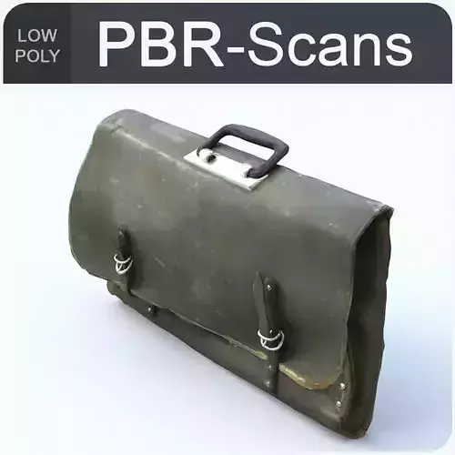 Satchel Low Poly briefcase