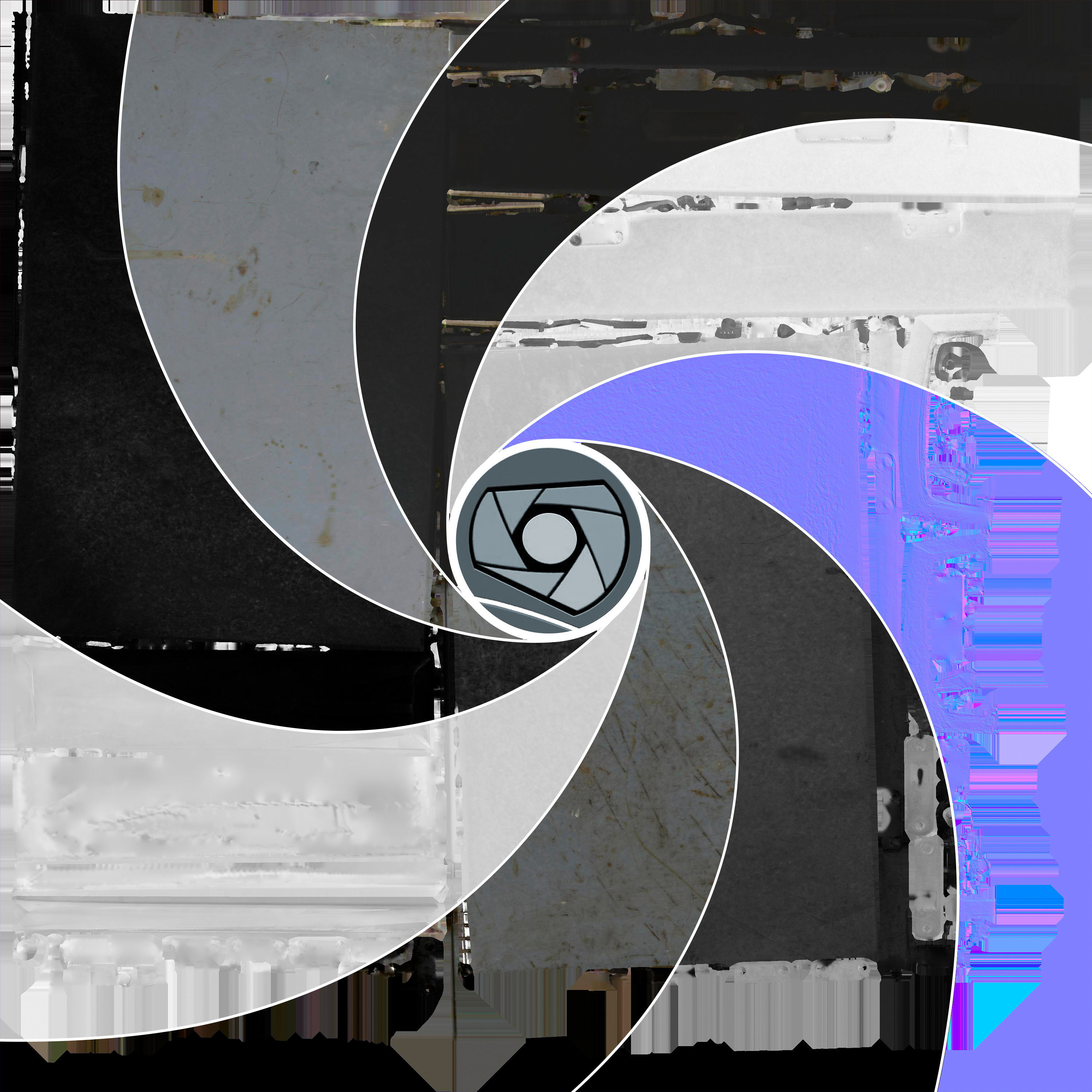 Suitcase Low Poly metal briefcase Low-poly 3D model_4