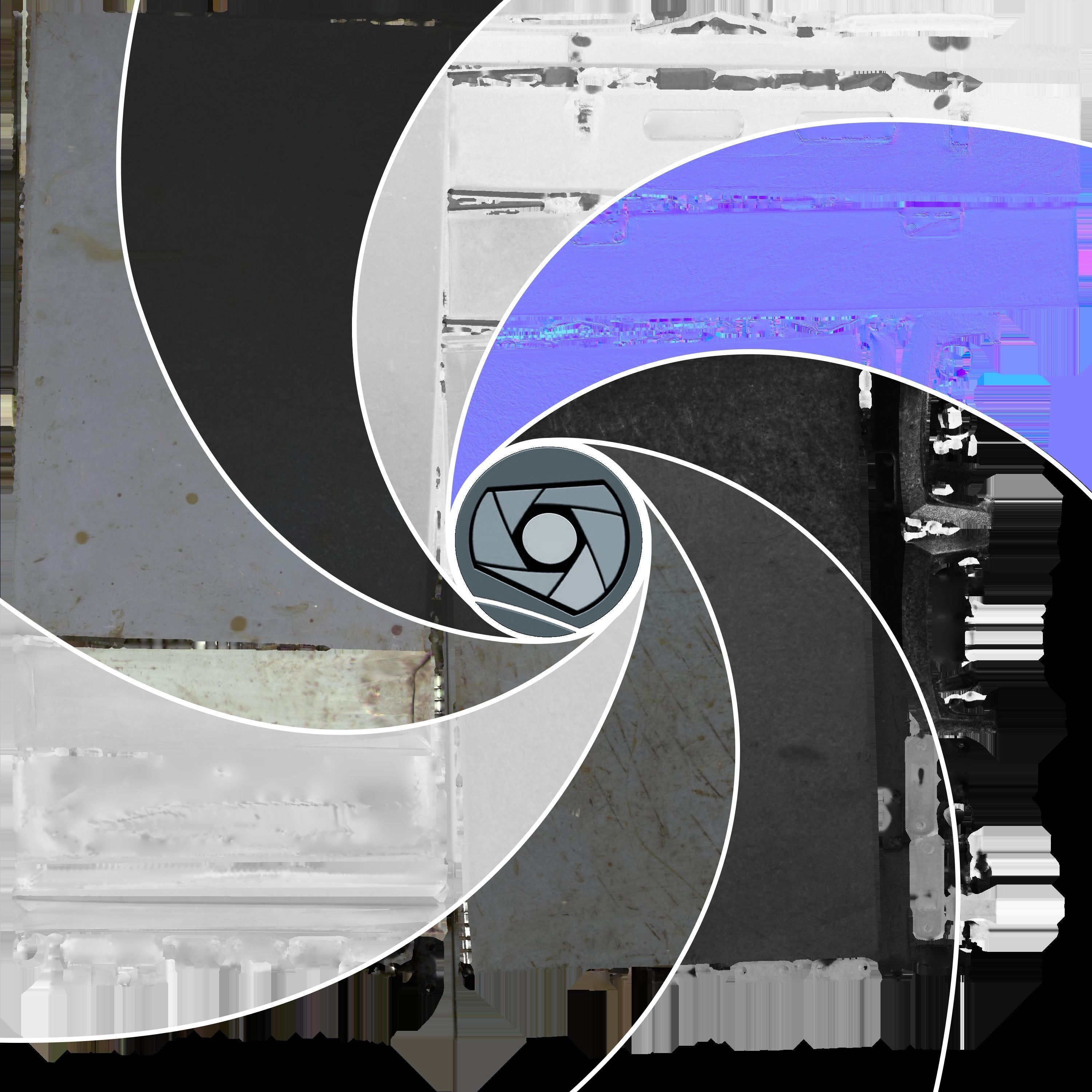 Suitcase Low Poly metal briefcase Low-poly 3D model_5