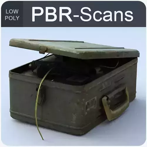 Welding Low Poly old metal box