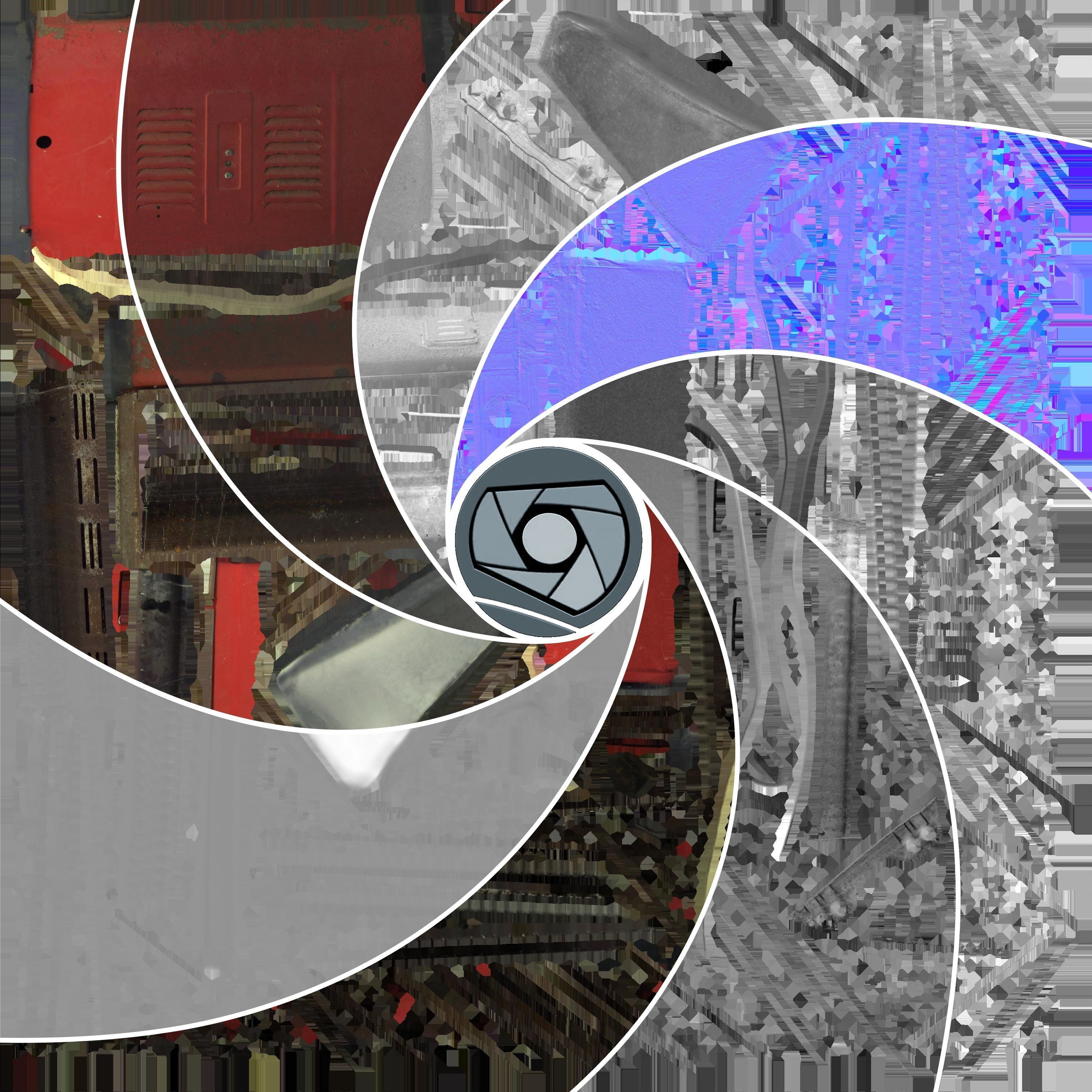 Heater High Poly box with wire 3D model_4