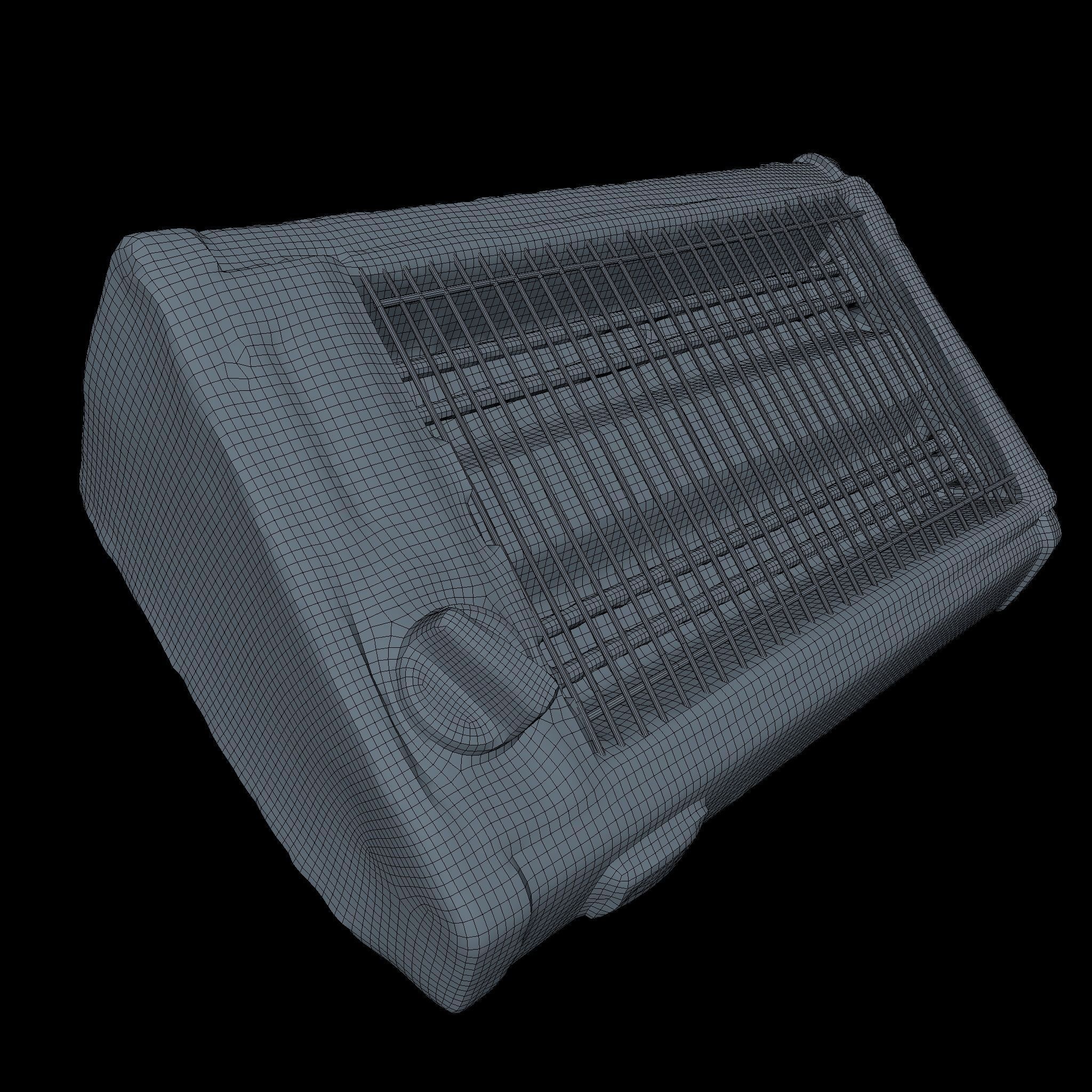 Heater Middle Poly 3D model_3