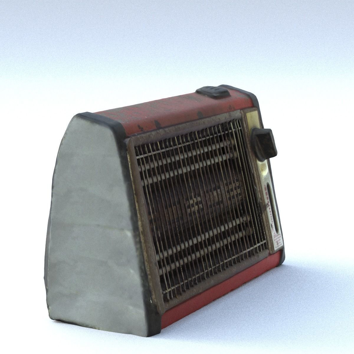 Heater Middle Poly 3D model_13