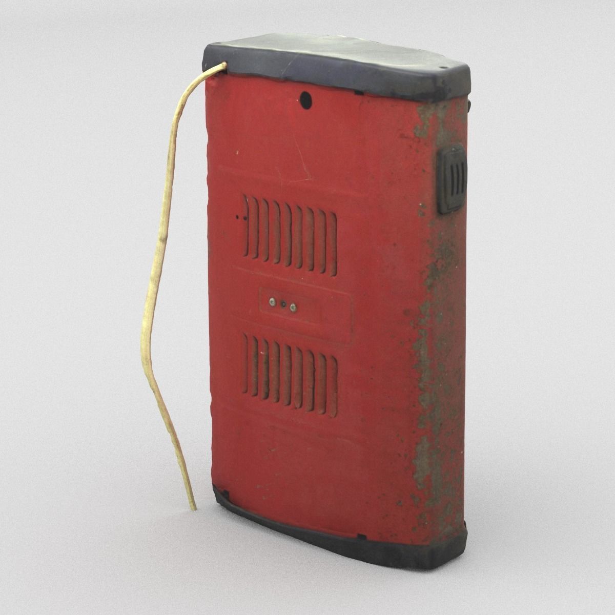 Heater Middle Poly 3D model_1