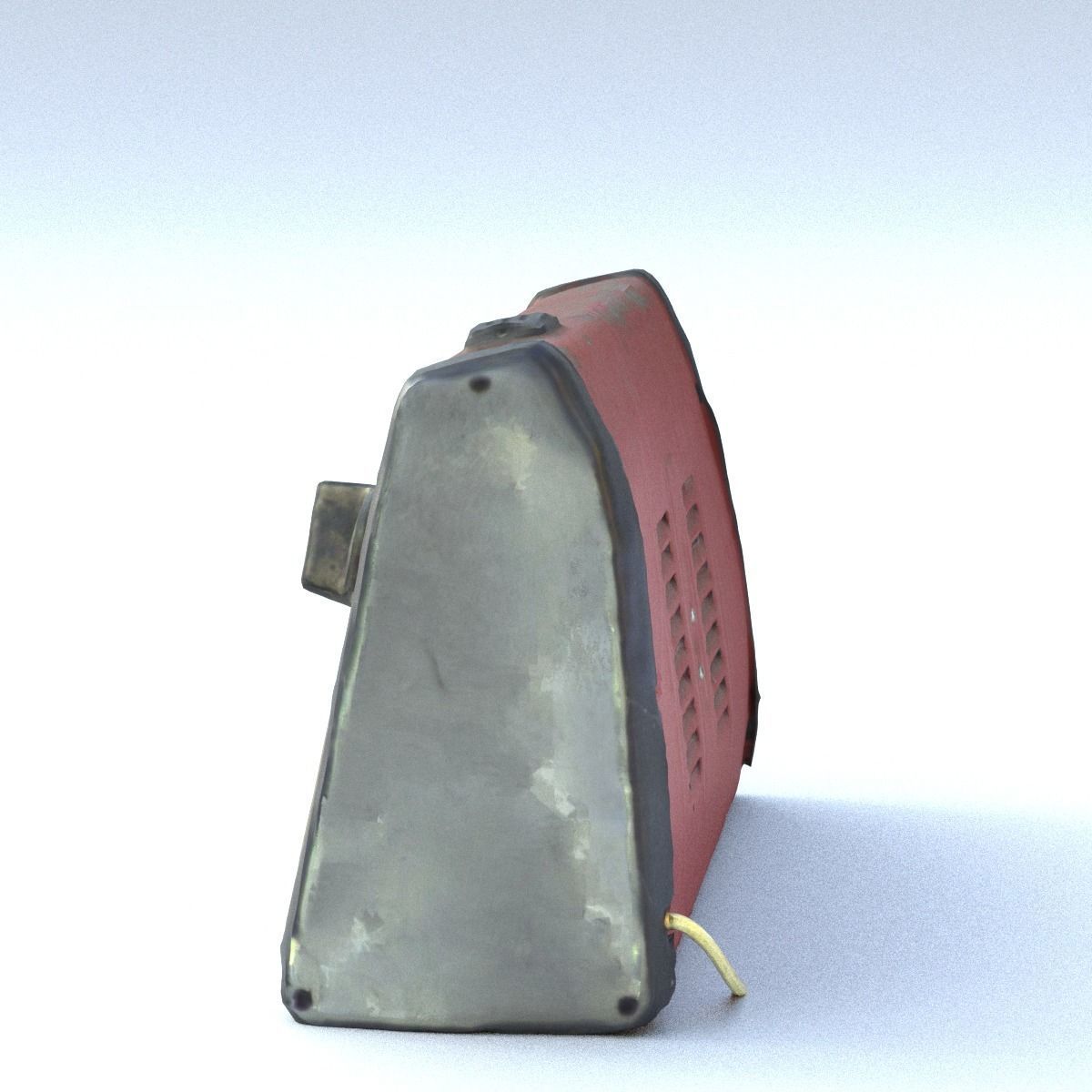 Heater Middle Poly 3D model_7