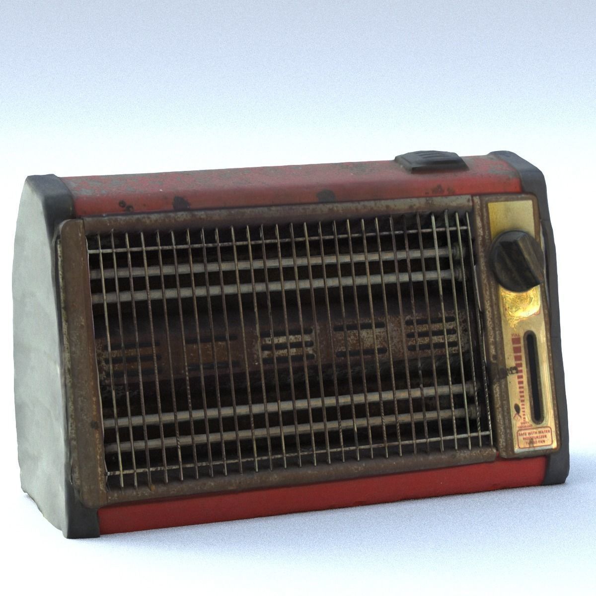Heater Middle Poly 3D model_12