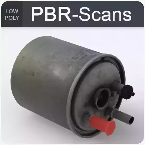 Fuel Filter Low Poly Low-poly 3D model