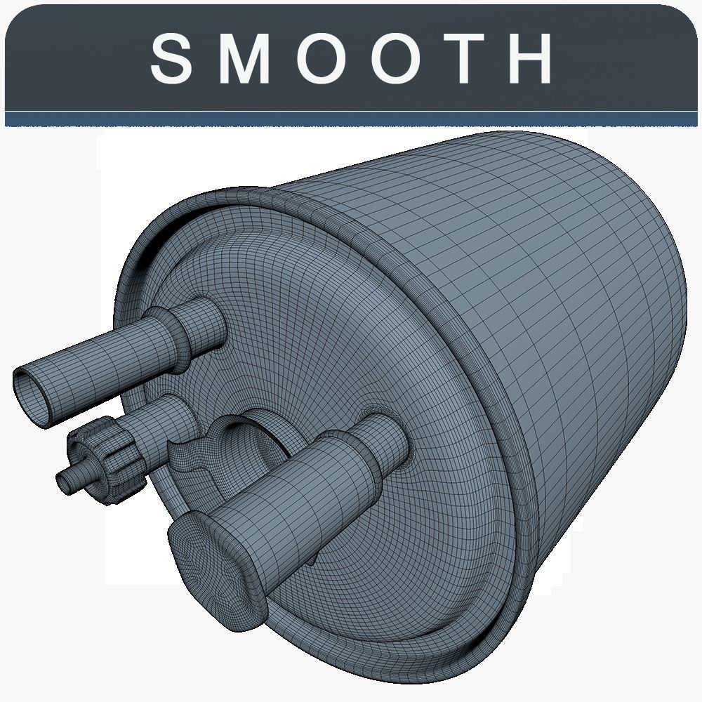 Fuel Filter Low SM Low-poly 3D model_3