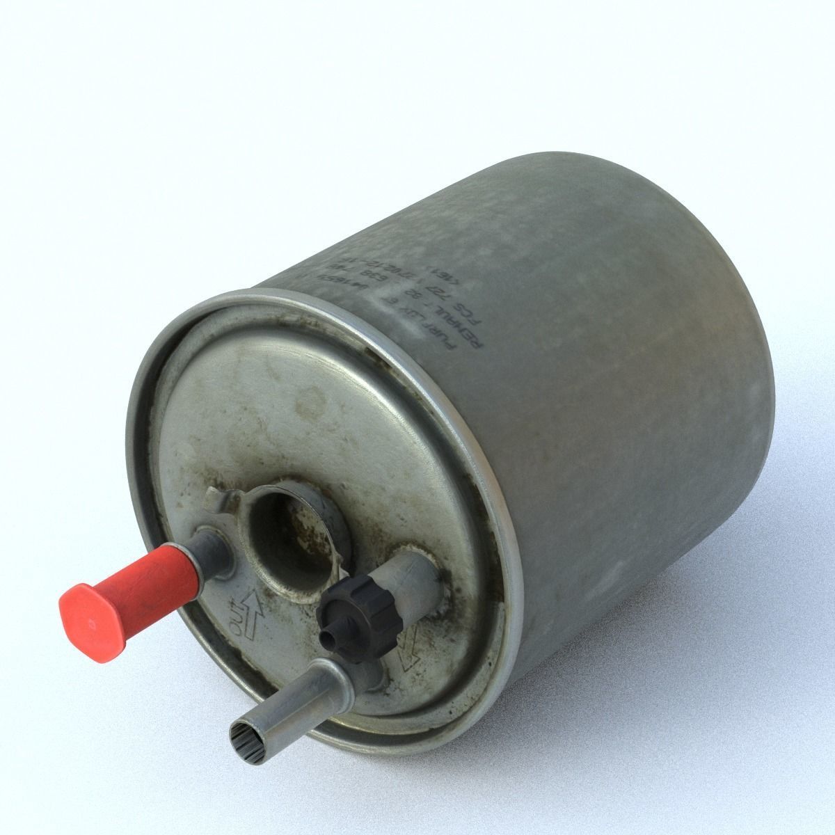Fuel Filter Low SM Low-poly 3D model_2