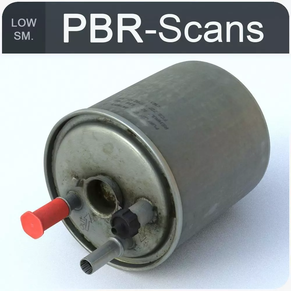 Fuel Filter Low SM Low-poly 3D model_0