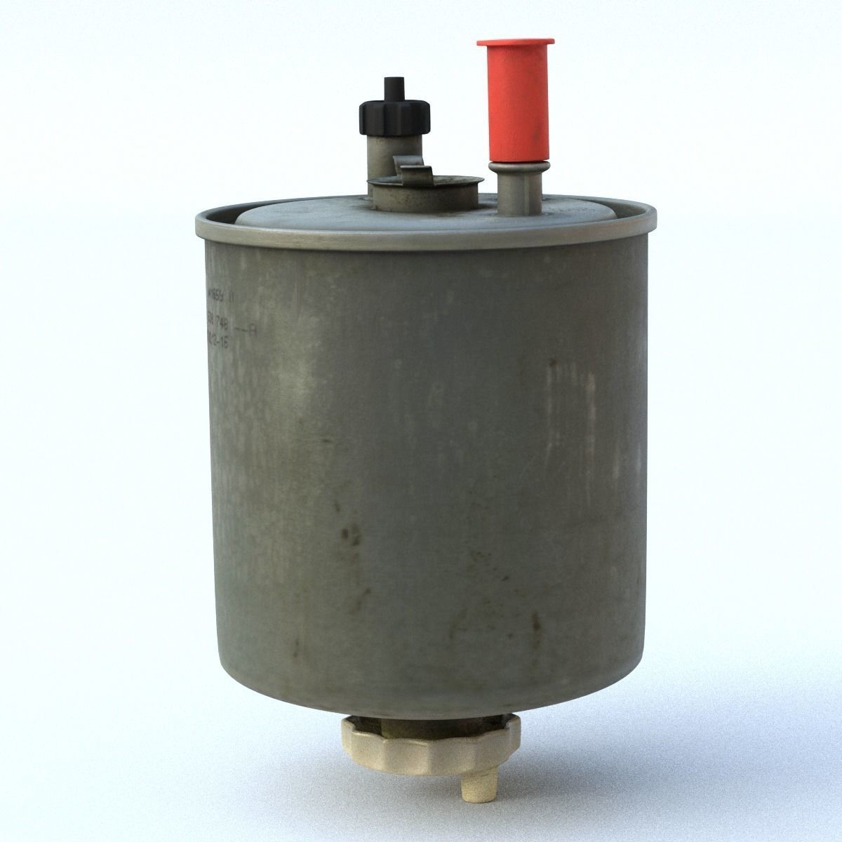 Fuel Filter Low SM Low-poly 3D model_9