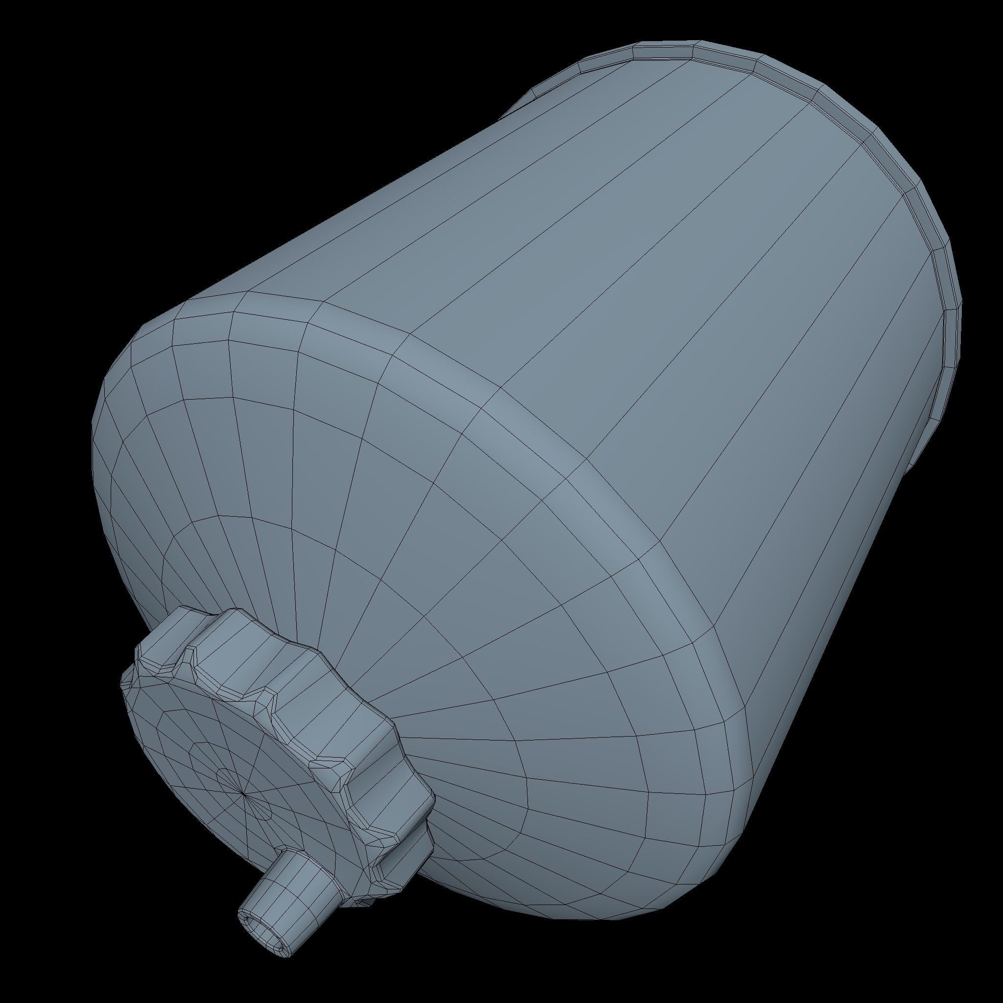 Fuel Filter Low SM Low-poly 3D model_6
