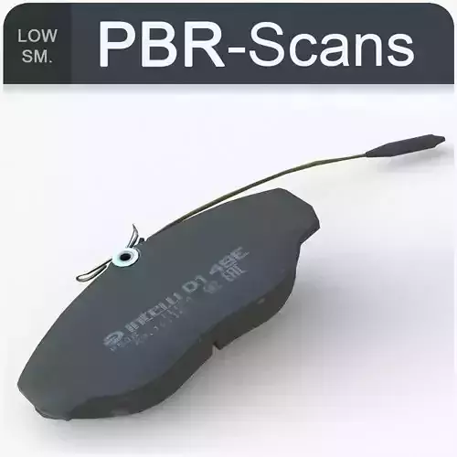 Brake Pads Low SM Low-poly 3D model