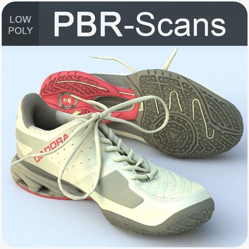 Sneaker Low Poly tennis shoe Free low-poly 3D model