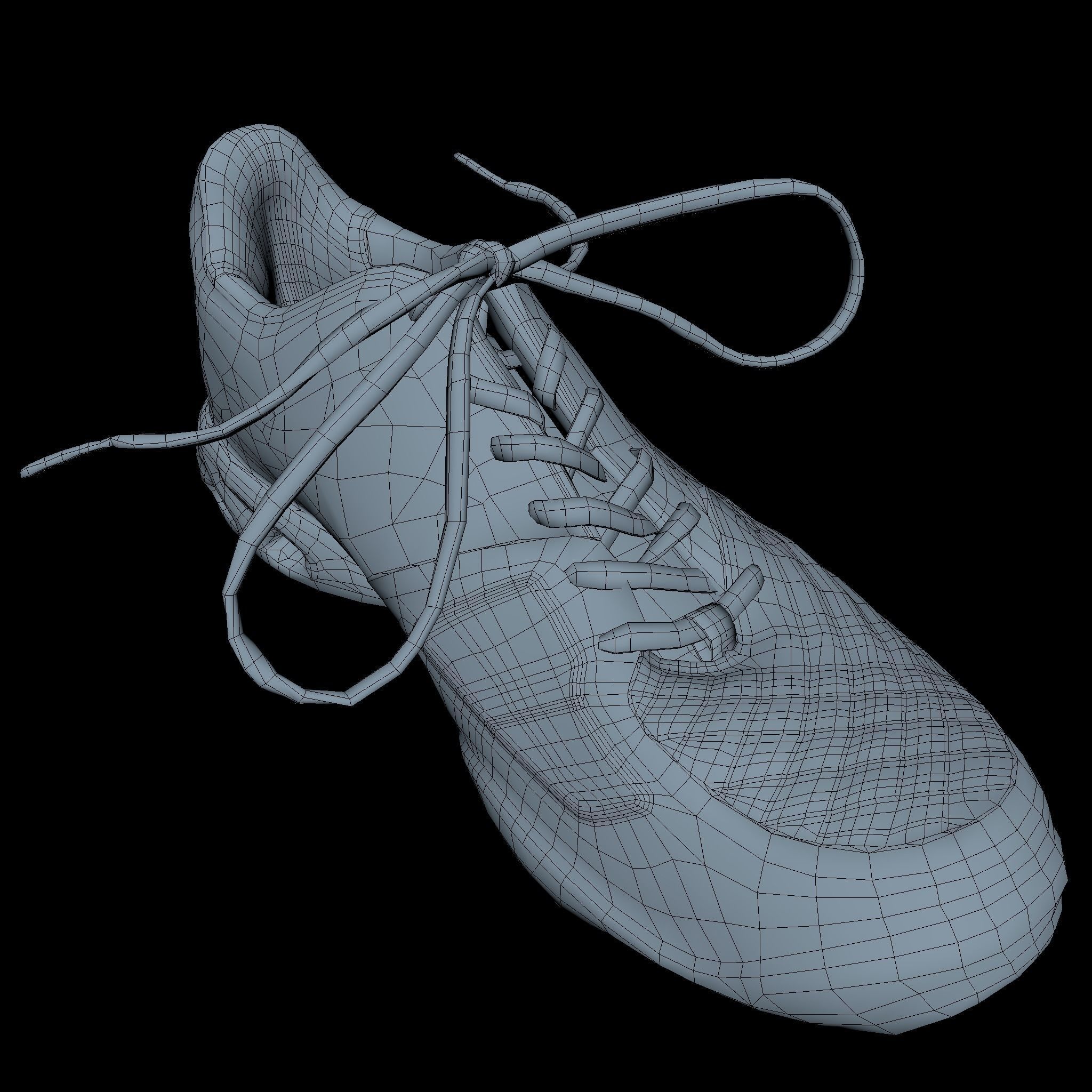 Sneaker Low Poly tennis shoe Free low-poly 3D model_6