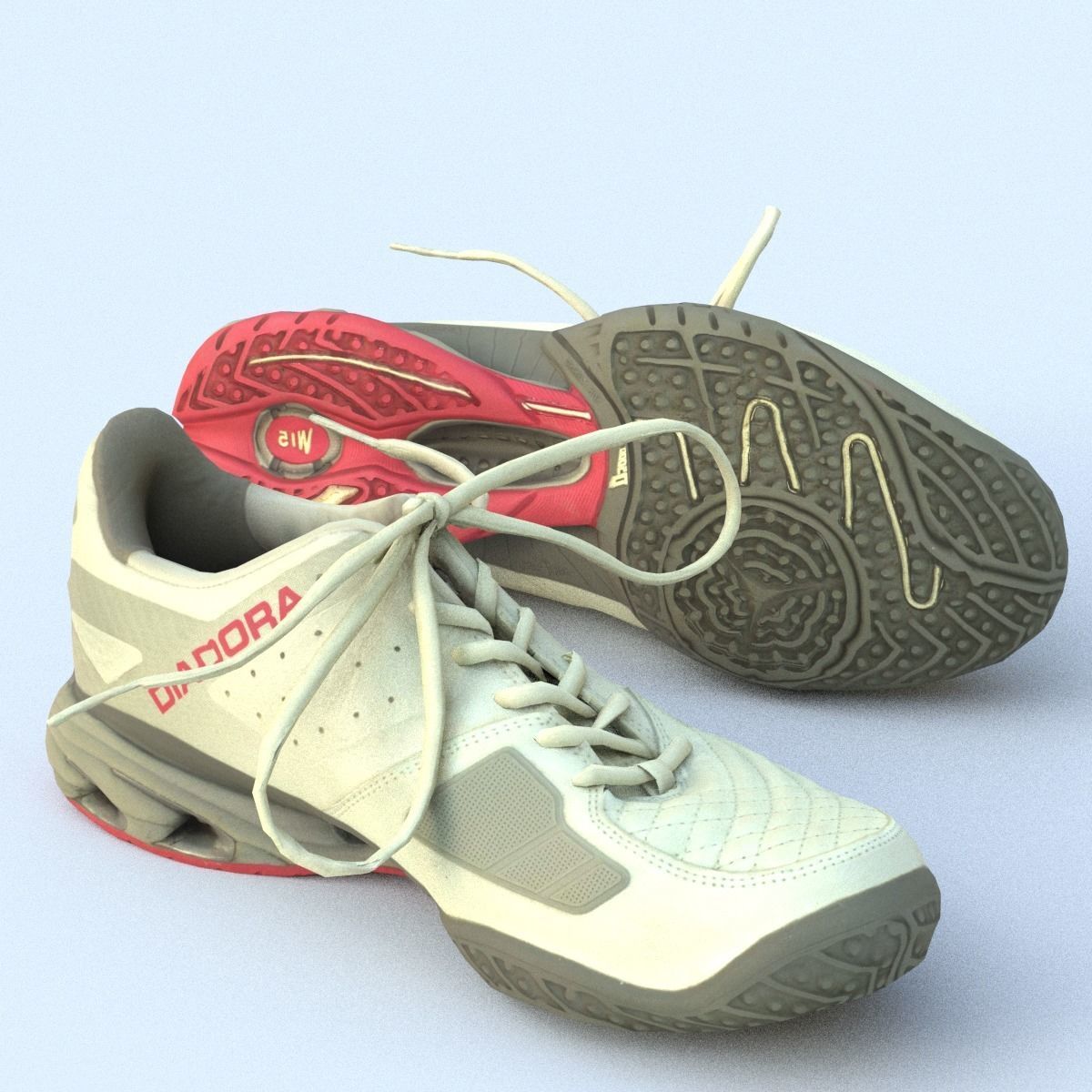 Sneaker Low Poly tennis shoe Free low-poly 3D model_5