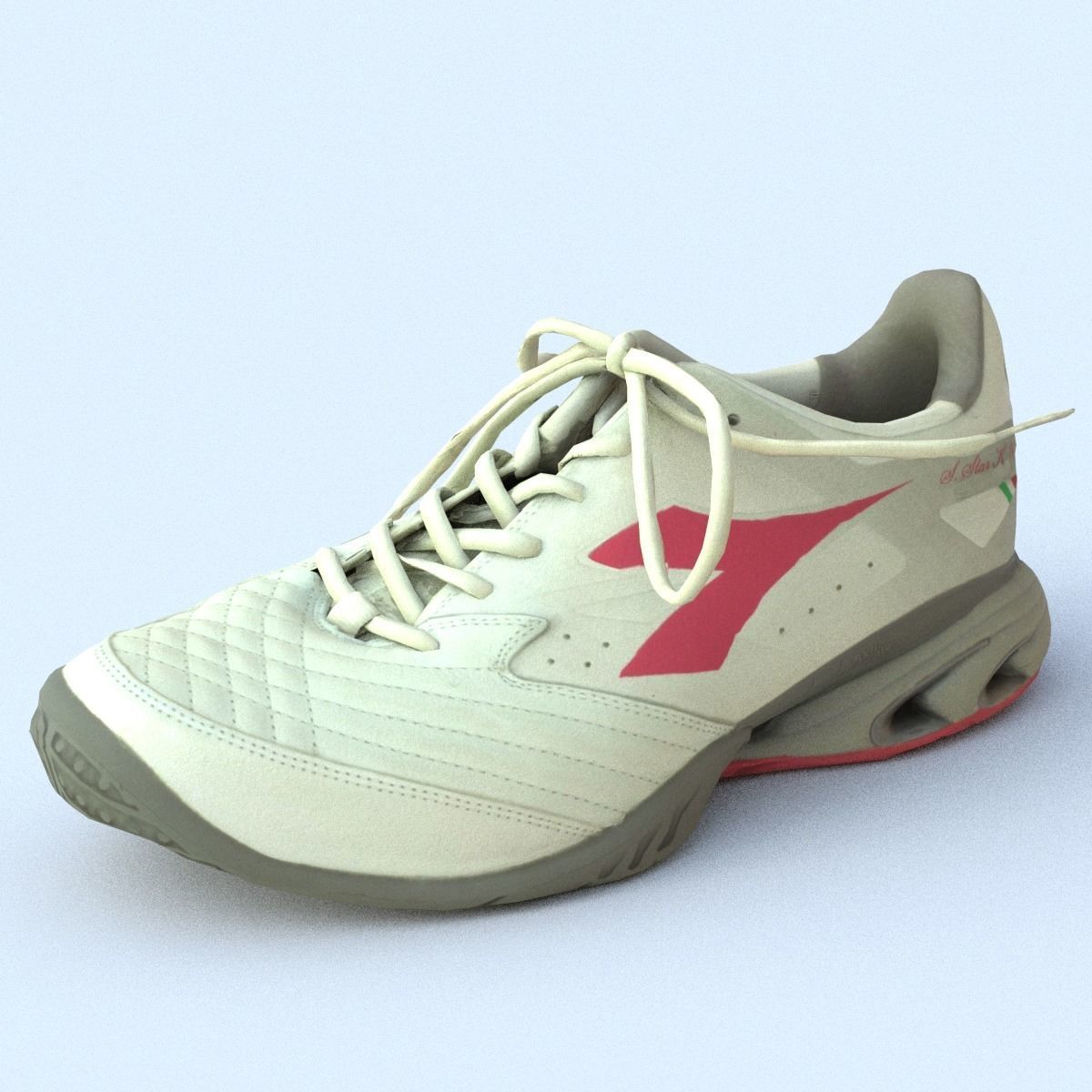 Sneaker Low Poly tennis shoe Free low-poly 3D model_1