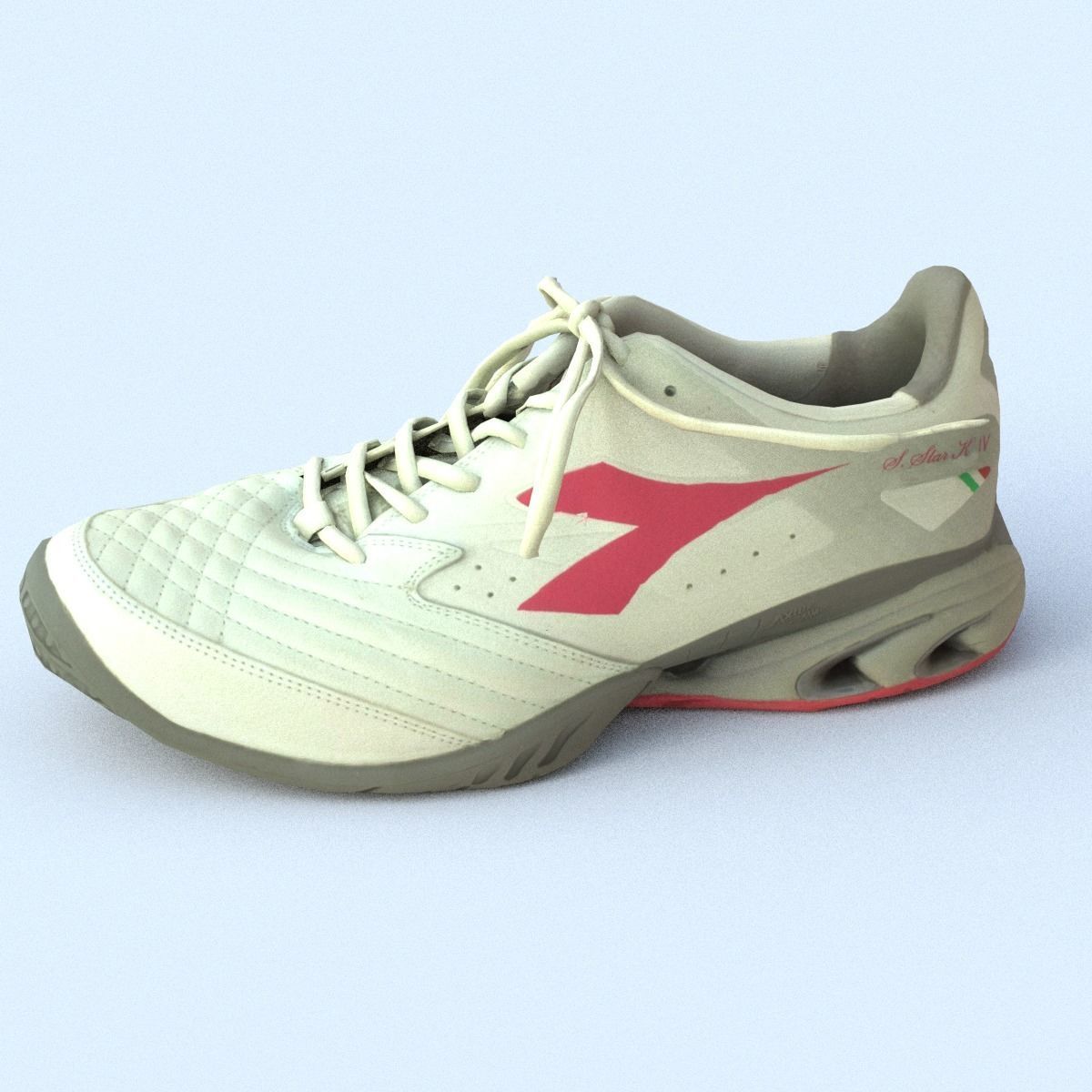 Sneaker Low Poly tennis shoe Free low-poly 3D model_16