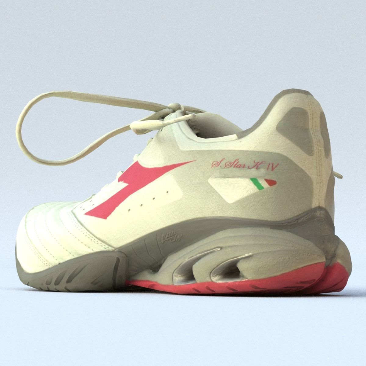Sneaker Low Poly tennis shoe Free low-poly 3D model_2