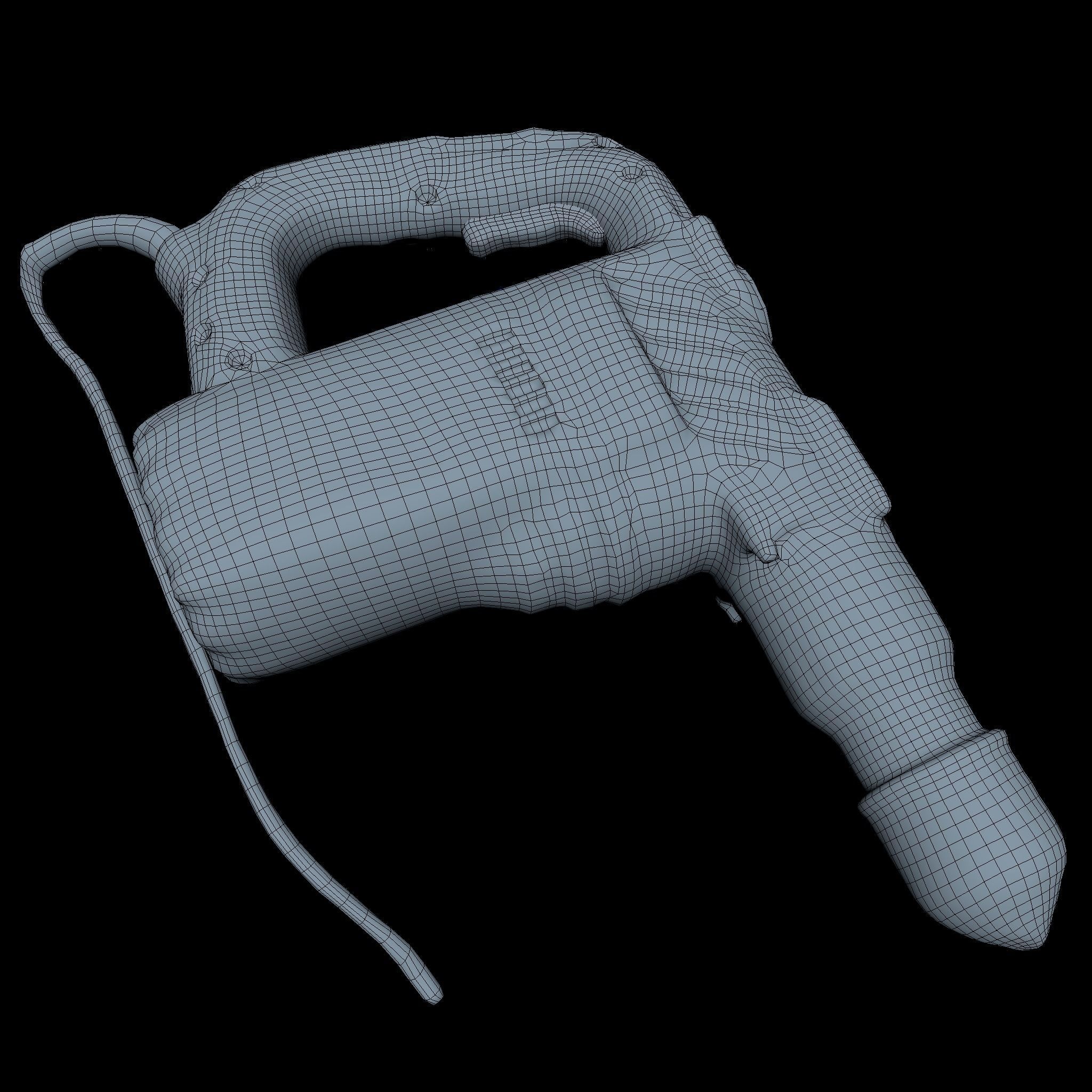 Perforator Middle Poly 3D model_2