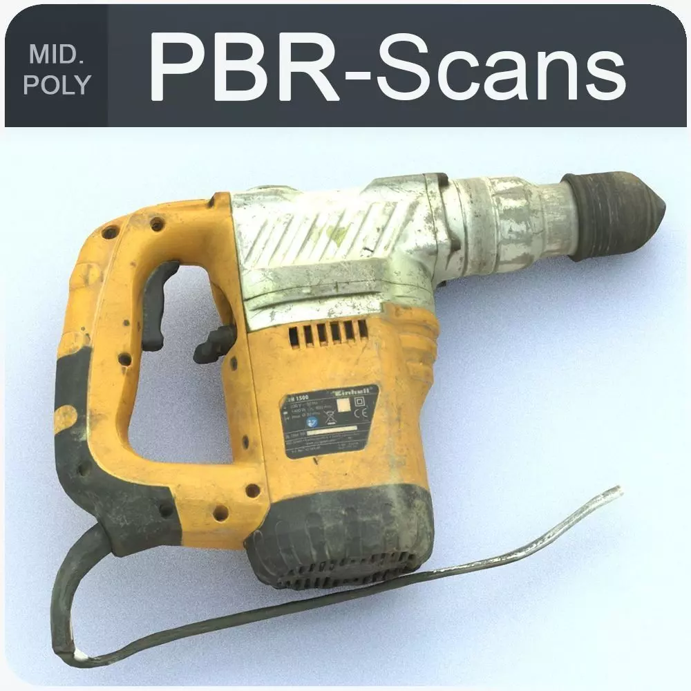 Perforator Middle Poly 3D model_0