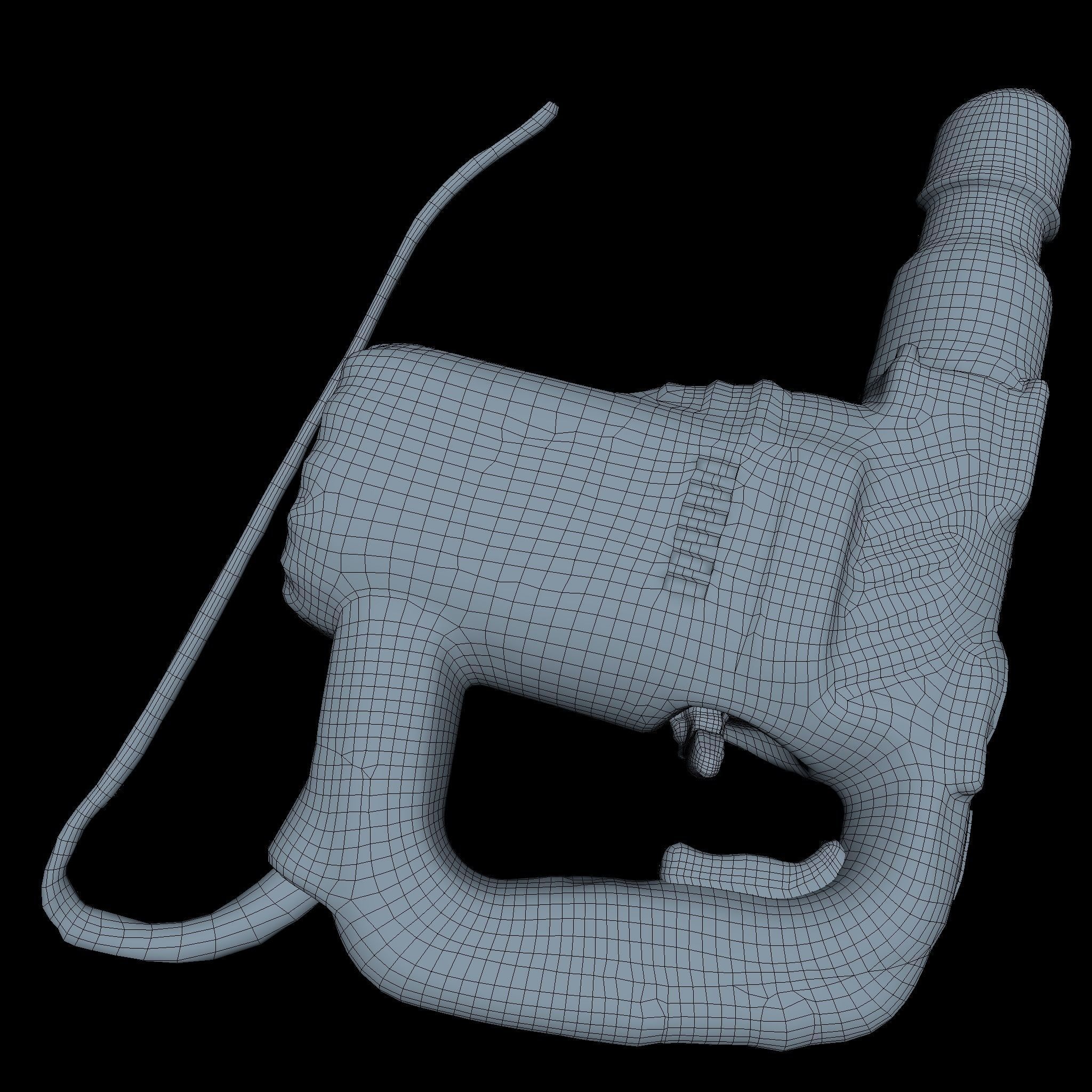 Perforator Middle Poly 3D model_3