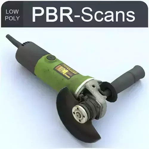 Angle Grinder Low Poly