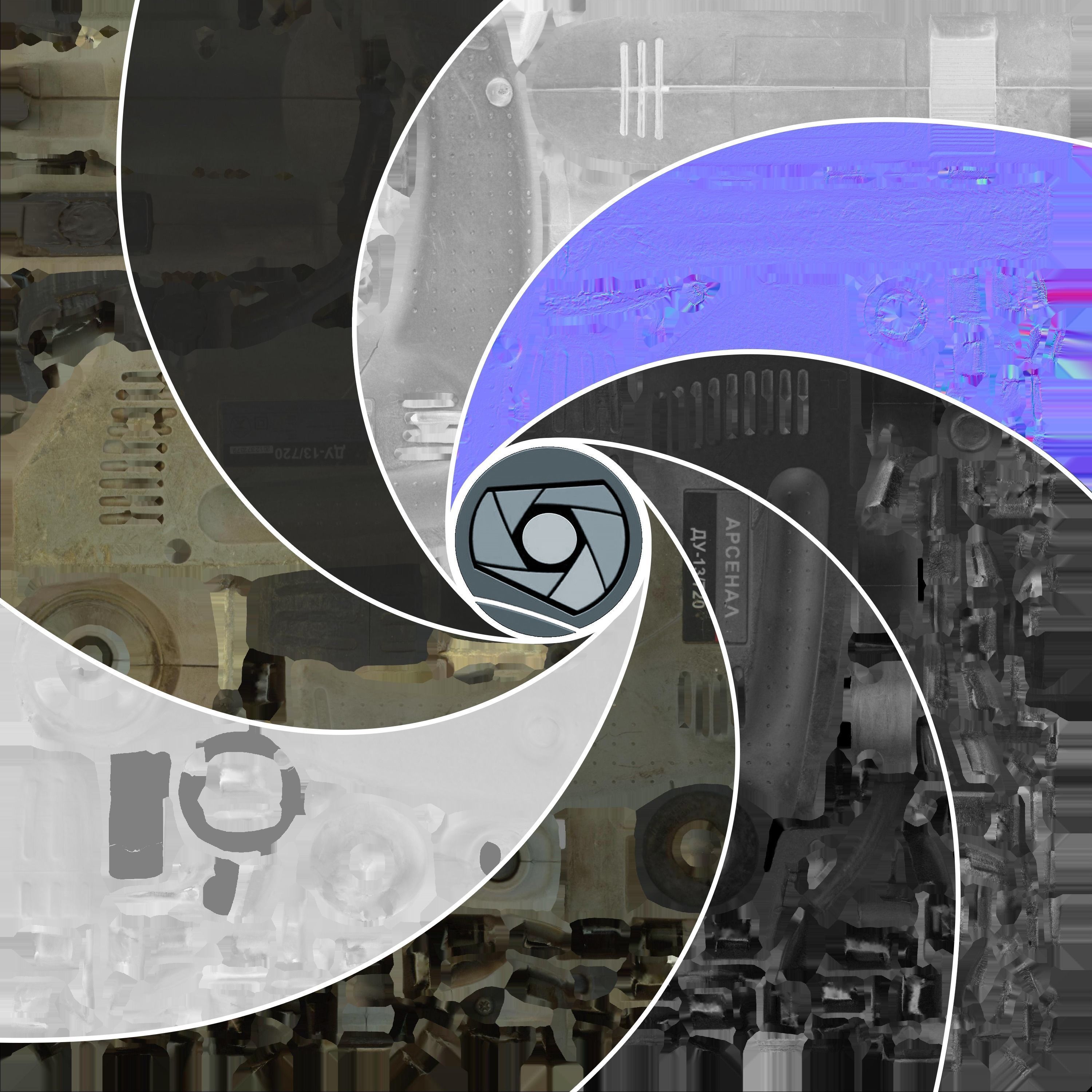 Drill Middle Poly 3D model_5
