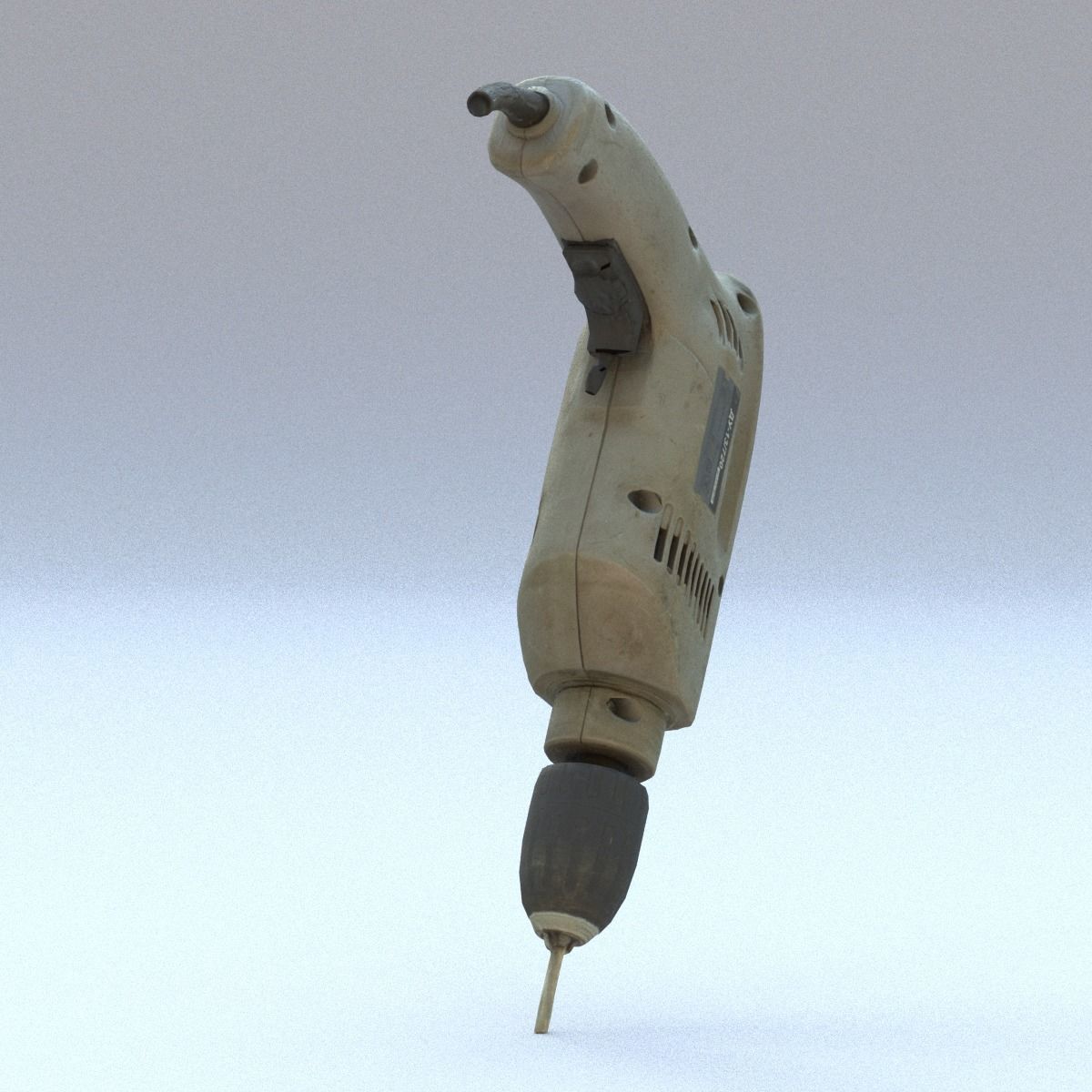 Drill Middle Poly 3D model_8