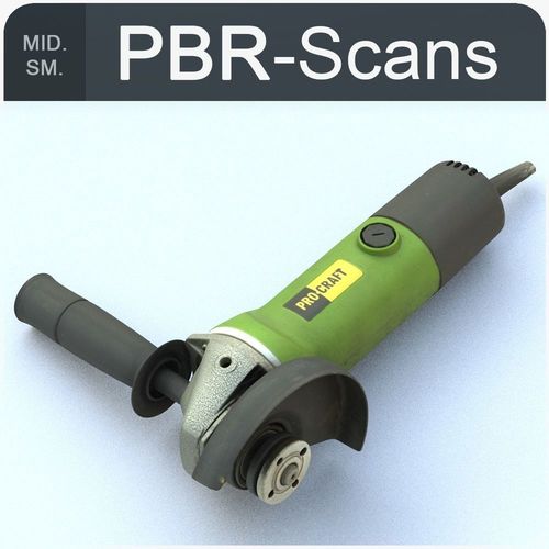 Angle Grinder Middle SM 3D model