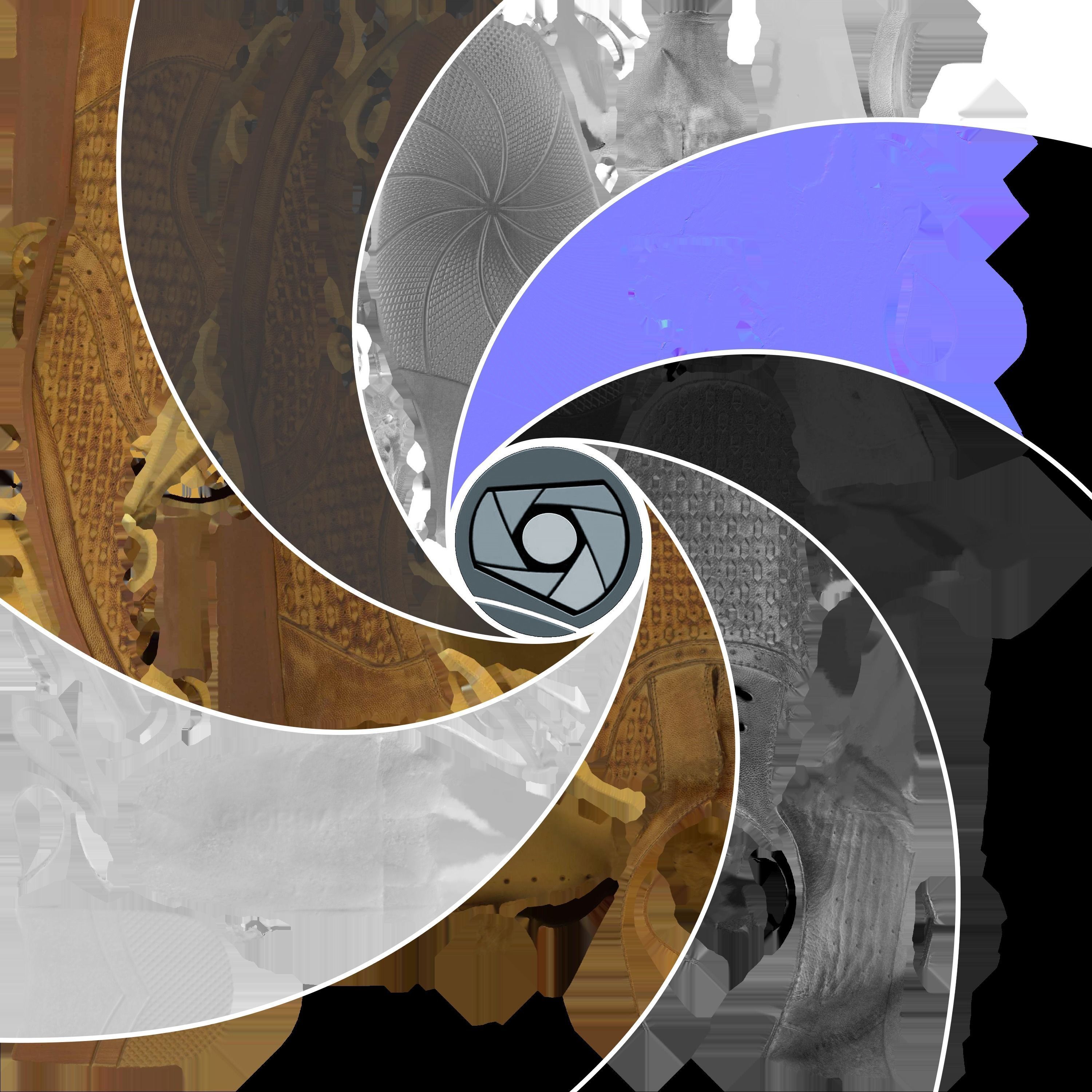 Shoe Middle Poly 3D model_6