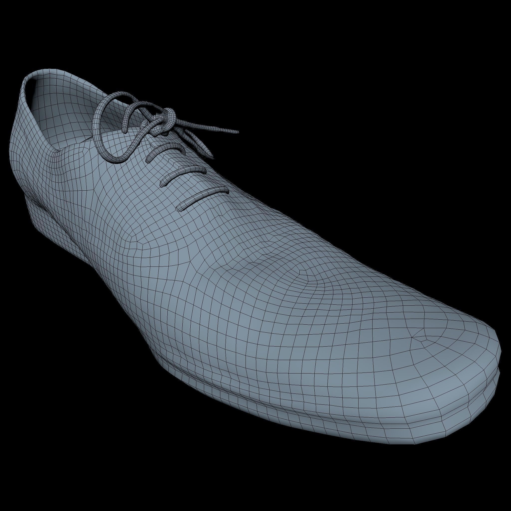 Shoe Middle Poly 3D model_5