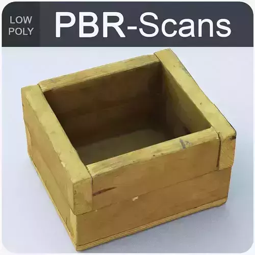 Box Low Poly wooden