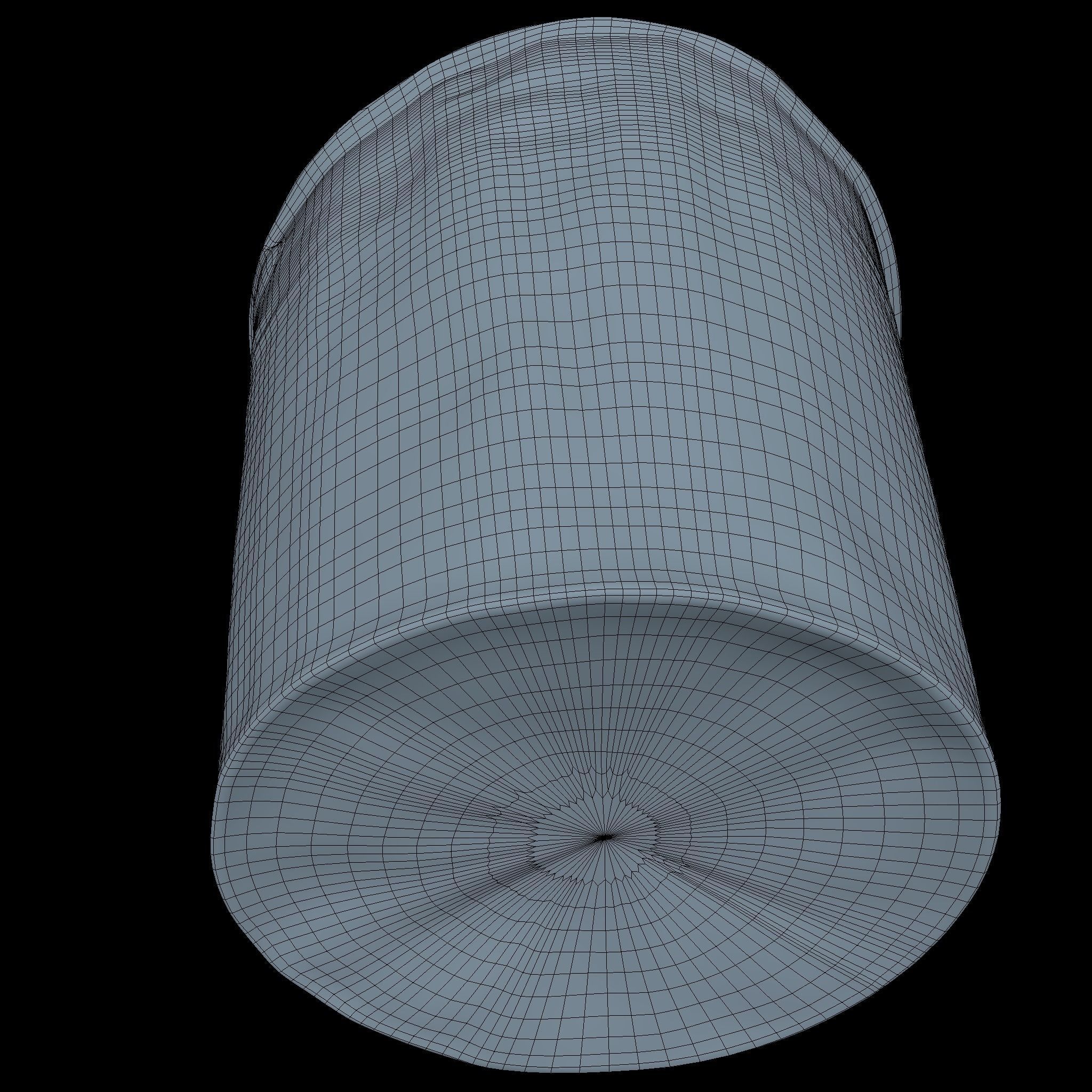 Dirty Bucket Middle Poly 3D model_5