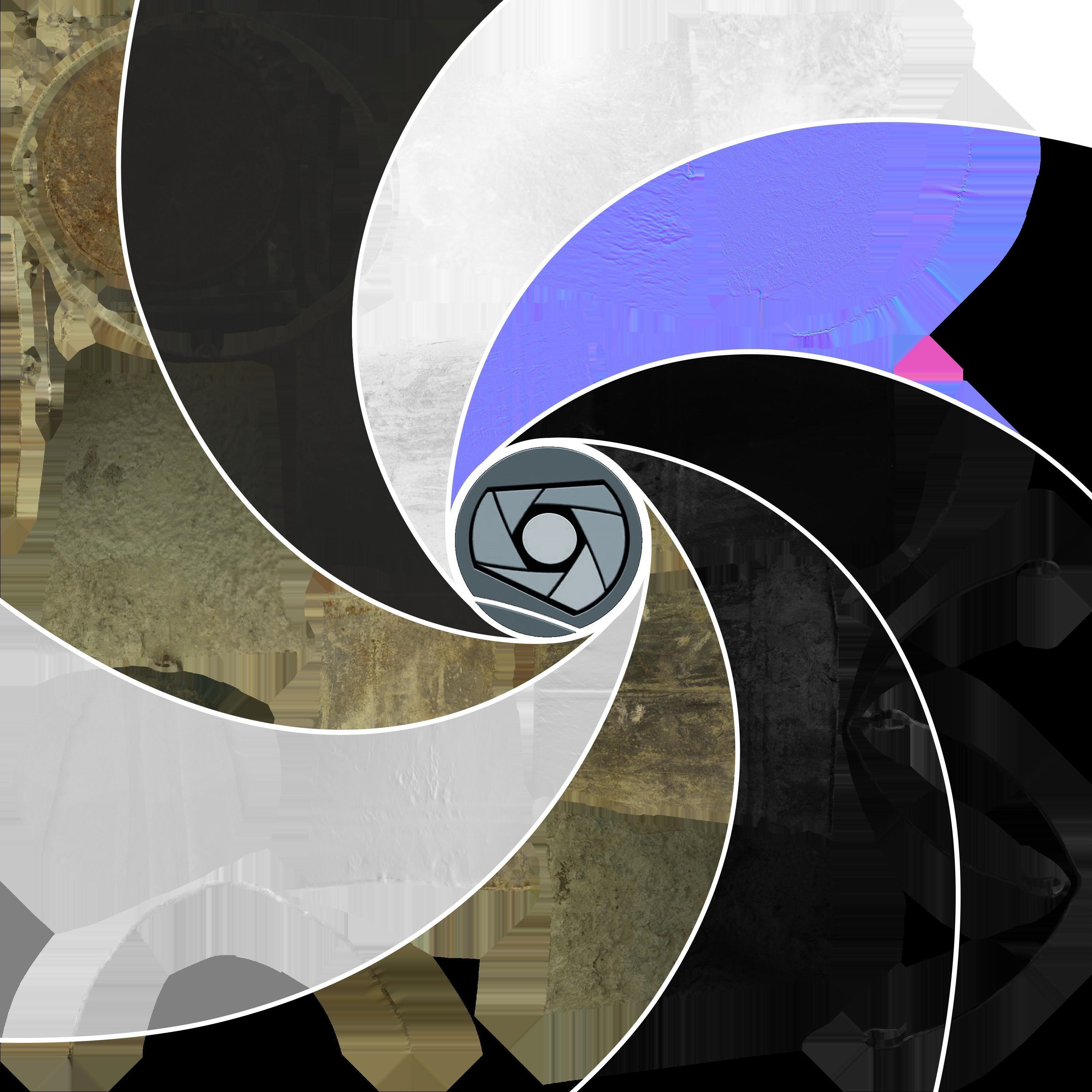 Dirty Bucket Middle Poly 3D model_6