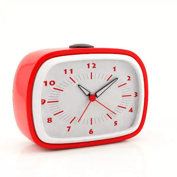 Plastic Alarm Clock 3D model_0