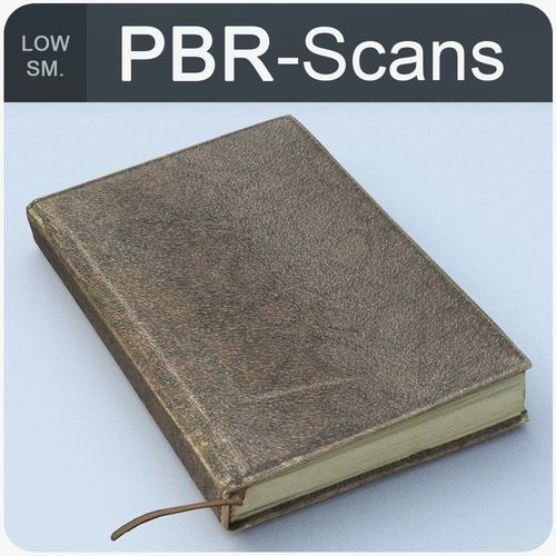 Notebook Low Poly leather book Low-poly 3D model