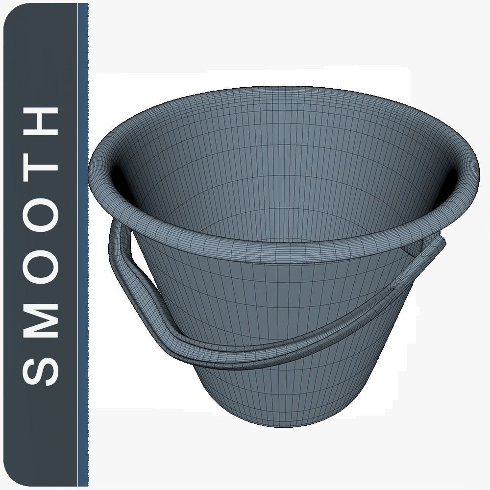 Bucket Low SM Low-poly 3D model_3