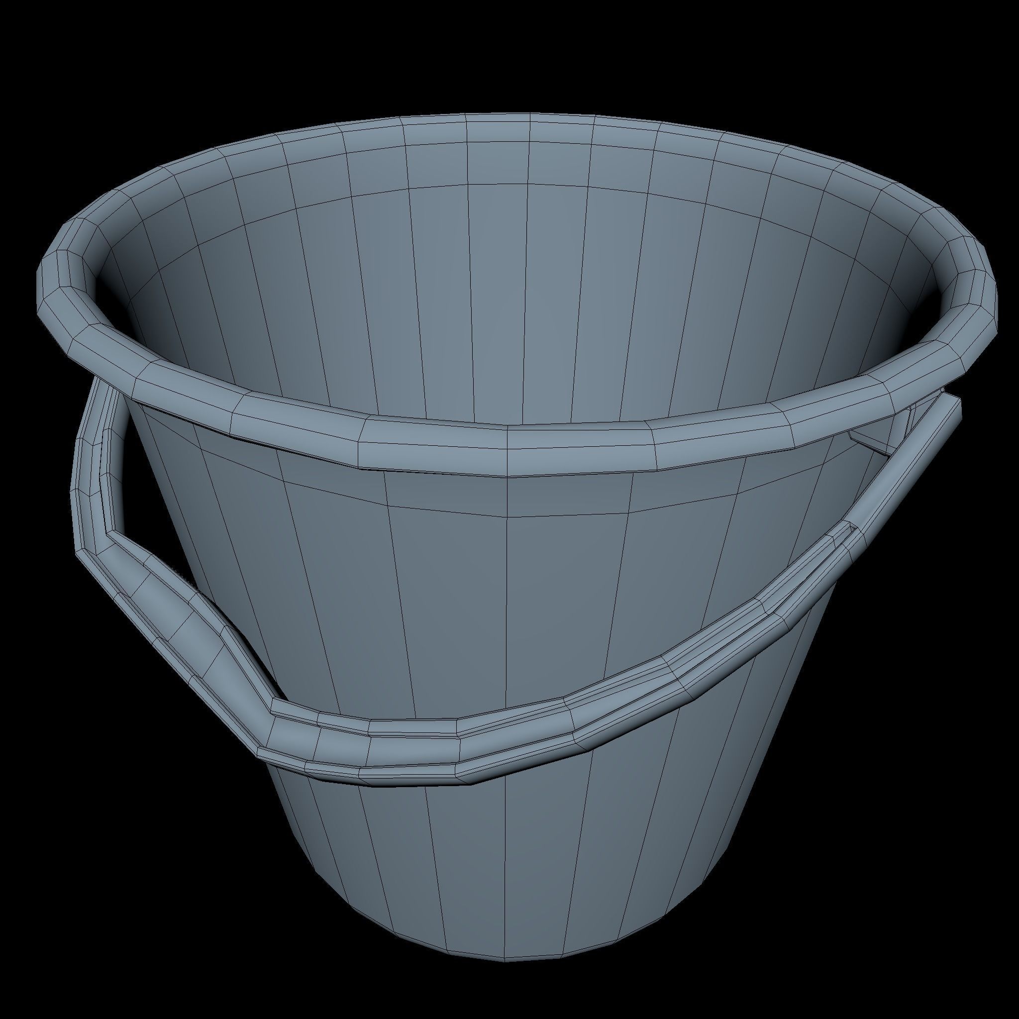 Bucket Low SM Low-poly 3D model_5