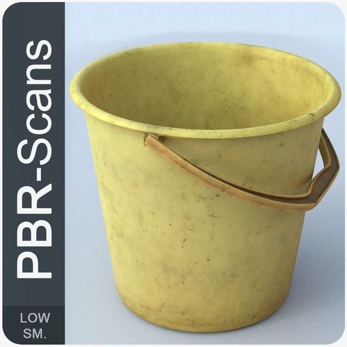 Bucket Low SM Low-poly 3D model