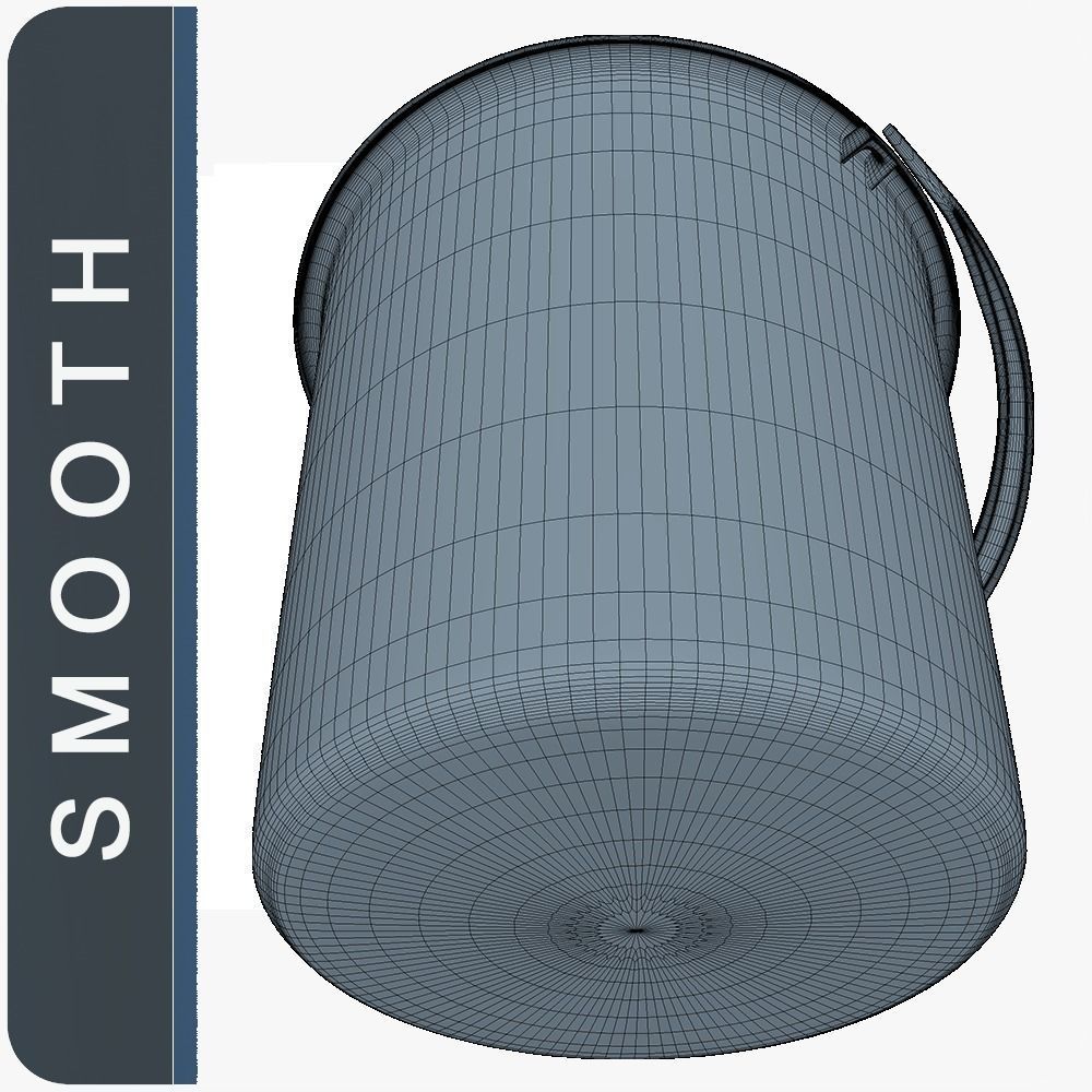 Bucket Low SM Low-poly 3D model_4