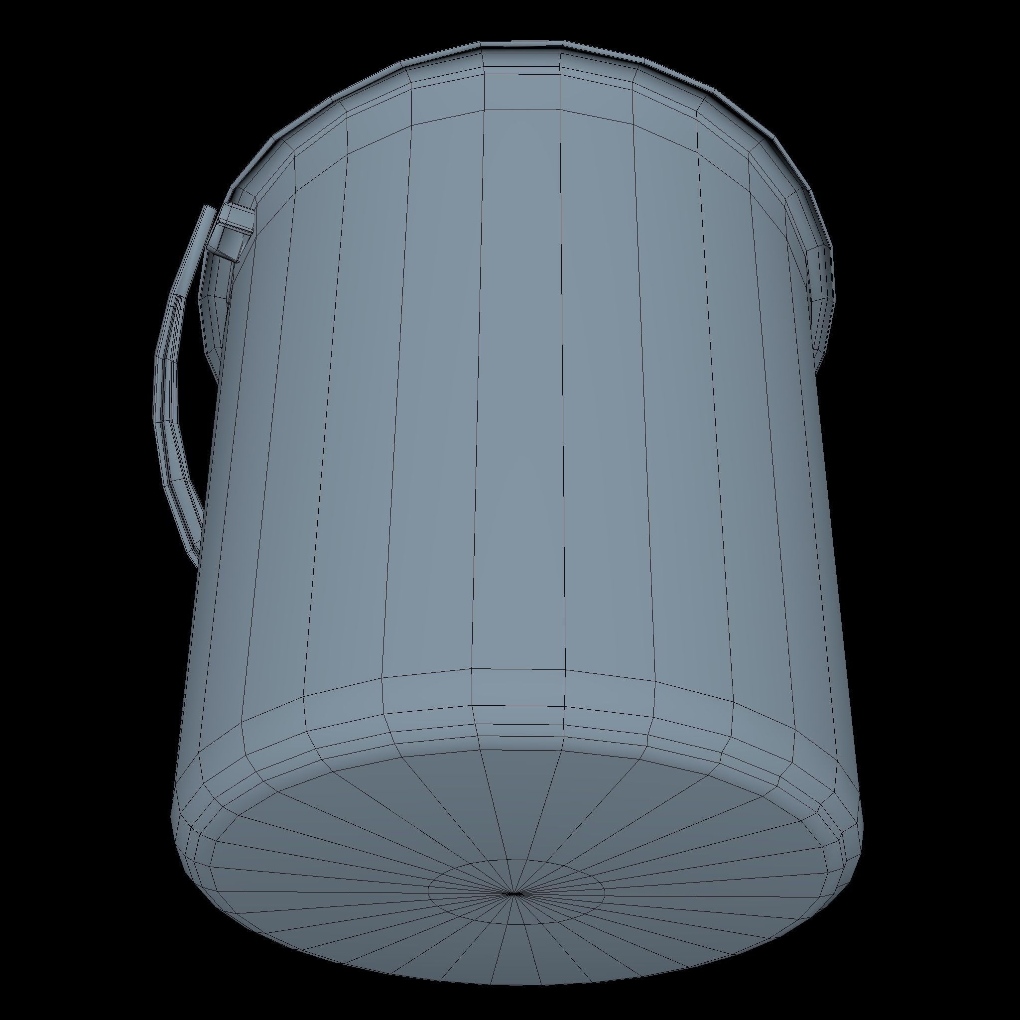 Bucket Low SM Low-poly 3D model_6