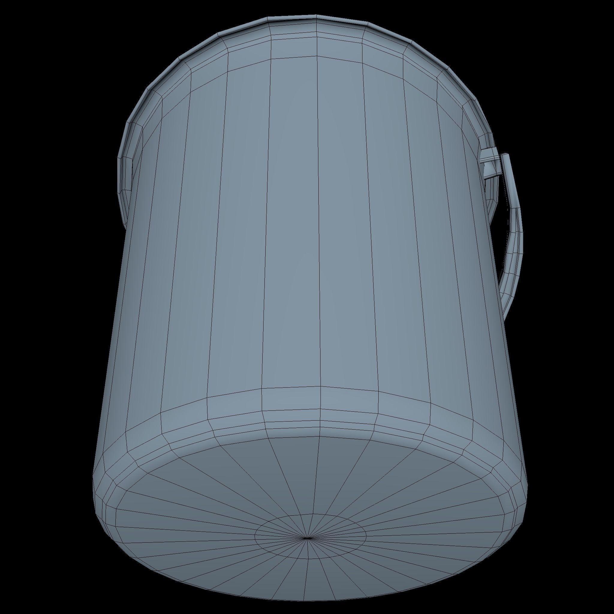 Bucket Low Poly Low-poly 3D model_5